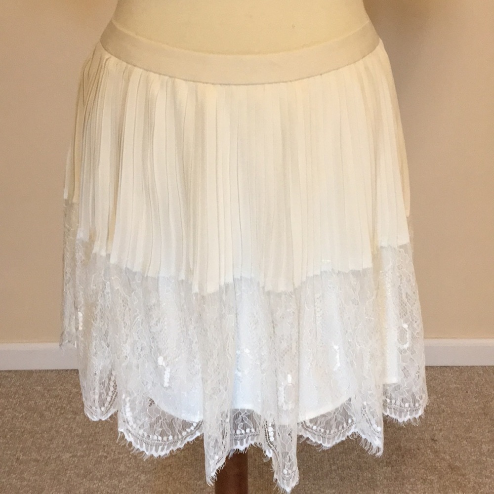 Lovely Lace White Skirt - image 1